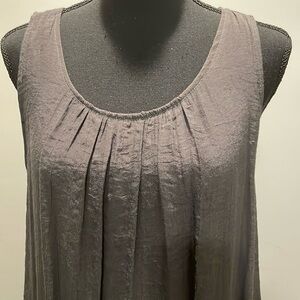 Kienamoss Dress Size S Carefree Minimal S Gauzy Crinkly Material Deep Steel Gray